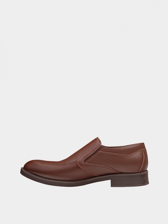 کفش کلاسیک مردانه بی بند 1019 MS2507 قهوه ای چپ