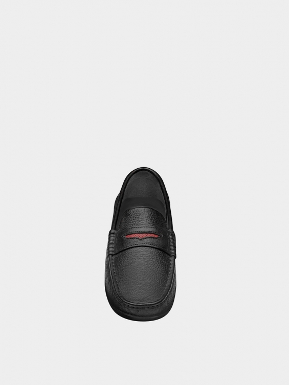 کفش کالج مردانه کیانو MS2175  مشکی نمای جلو