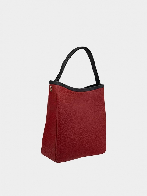 کیف دوشی زنانه آدرینا LHB4578 قرمز مشکی