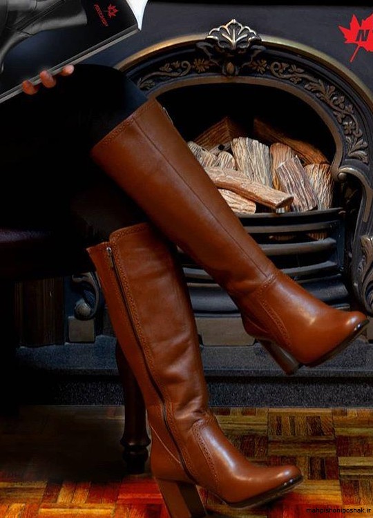 بوت قهوهای نوینچرم