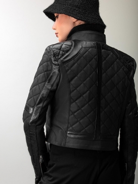 کت یقه دار نوین چرم