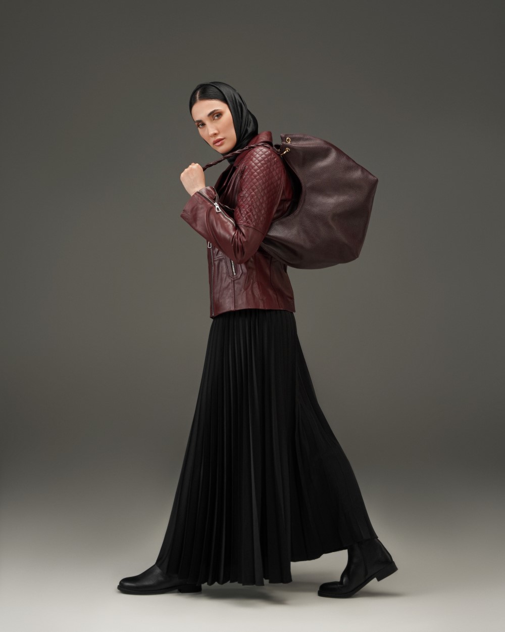 کیف بزرگ زنانه نوین چرم